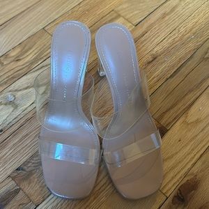 Zara clear heels